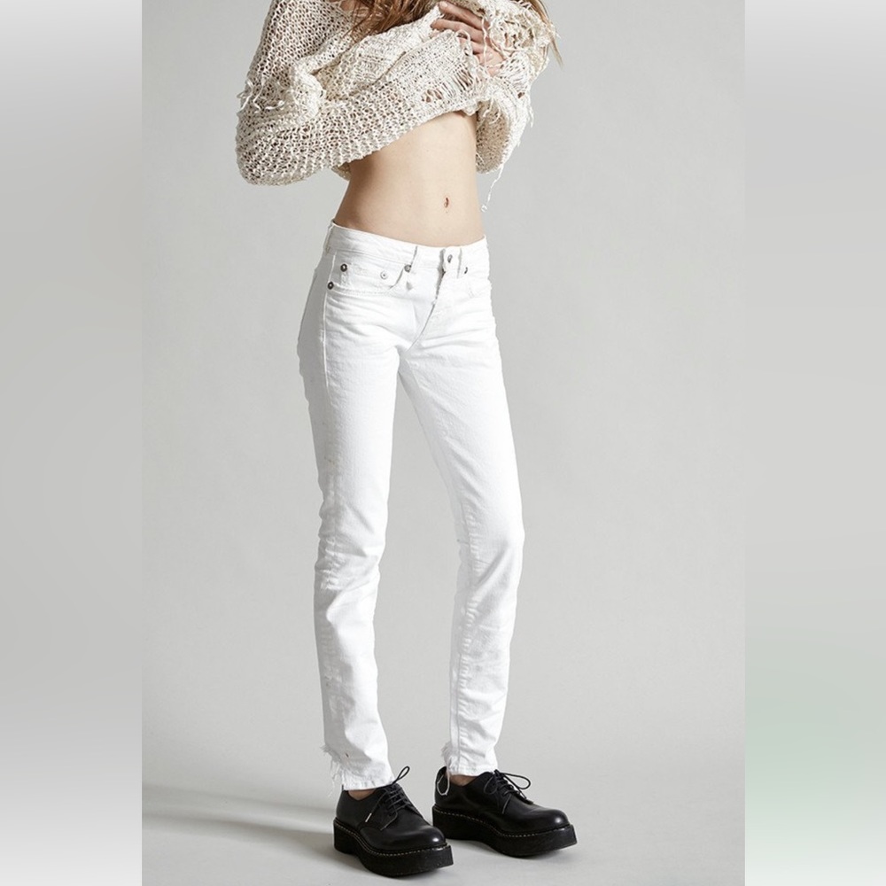 R13 Allison Skinny Jeans - Garret White